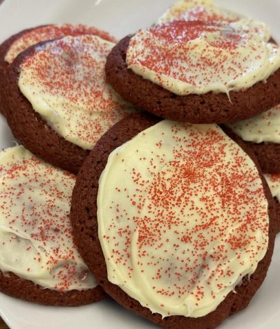 Mrs. Sweetwoods red velvet cookies.