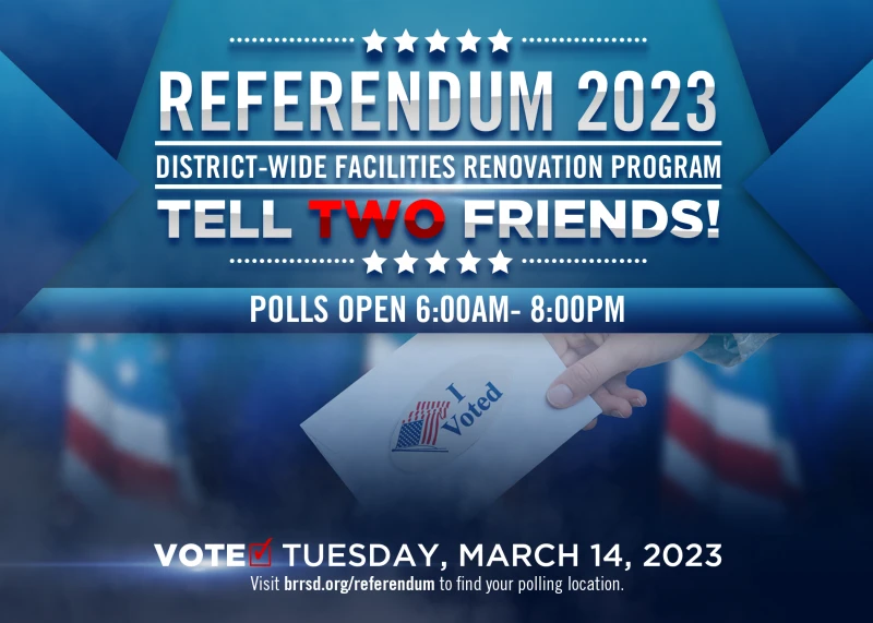BRRSD encourages its residents to vote on Referendum 2023 and inform their friends.