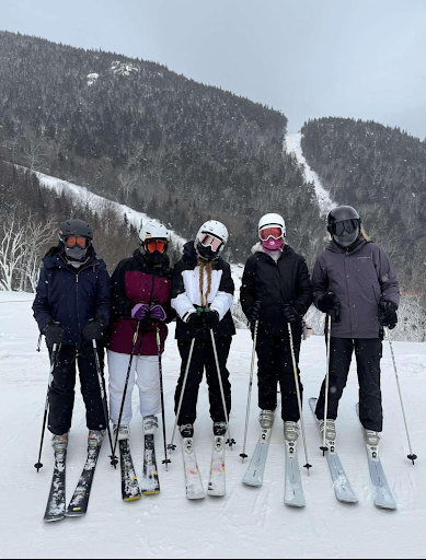 BRHS students ski down the slopes on their recent trip to Lake Placid, NY.
