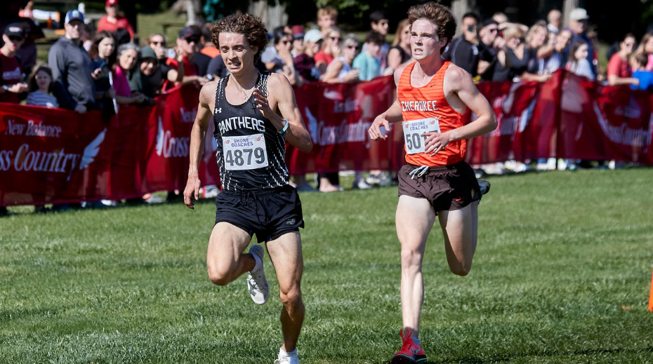 Lukas Disko of BR placed first at the Shores Coaches Invitational in the boys varsity A division of the 5000 meter run.