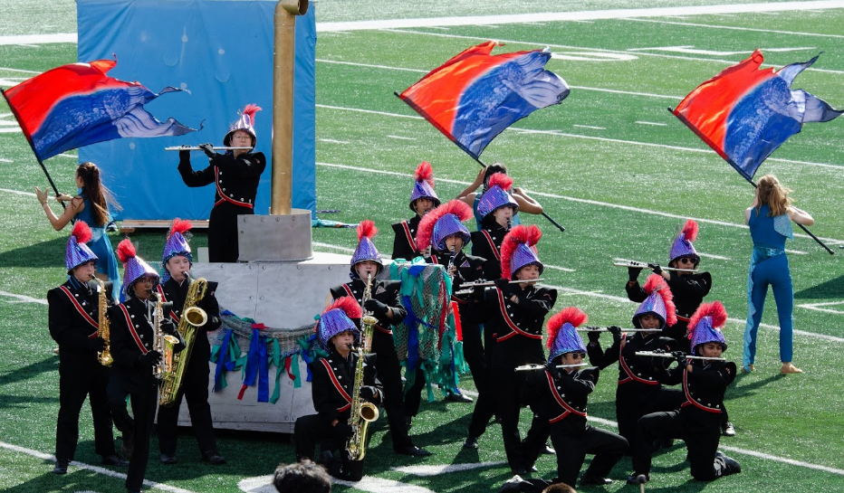 The marching band performed at Rutgers University's SHI Stadium for BOA Regionals.