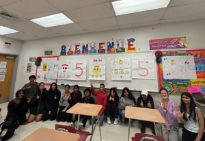 AP French students enjoyed a breakfast prior to taking their AP French exam.