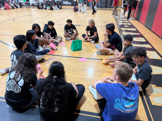 Student leaders gathered in teams to discuss how school culture and spirit could be improved.