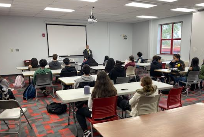 A local Raritan attorney came to campus to speak with students interested in the field of law.