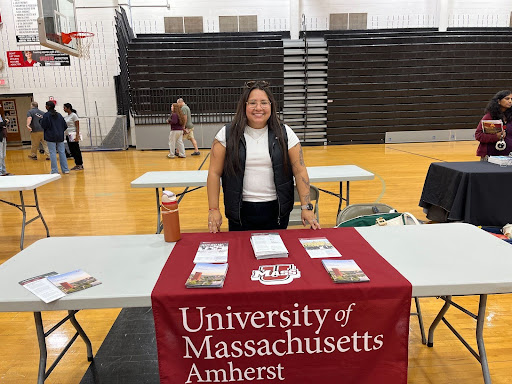 (College representative, Yanella Pallo, from the University of Massachusetts - Amherst)
