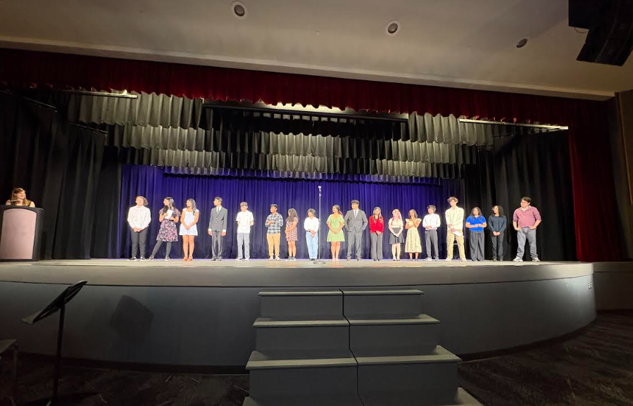 Several students from BRHS competed in the annual Poetry Out Loud competition.
