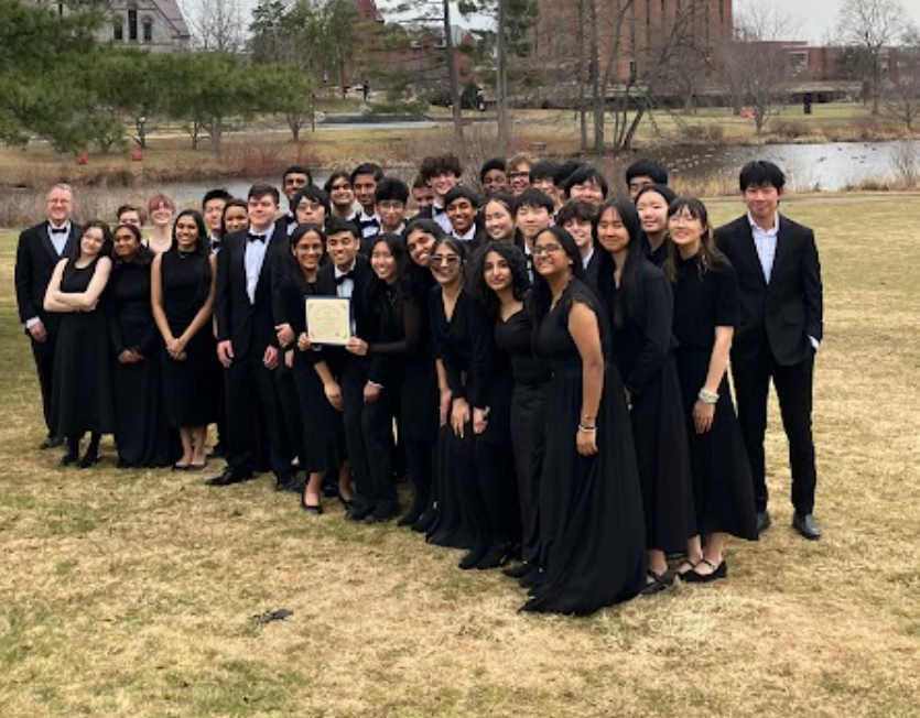 The wind ensemble performed at the University of Massachusetts Amherst.