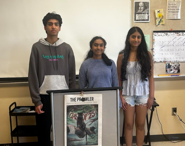 Sri Kakarla, Ruhaan Keote, and Suphachikaa Chinnasamy will be leading The Prowler as Editors-in-Chief next year.