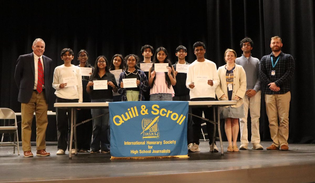 The Prowler inducted 14 student journalists into Quill & Scroll Journalism Honor Society